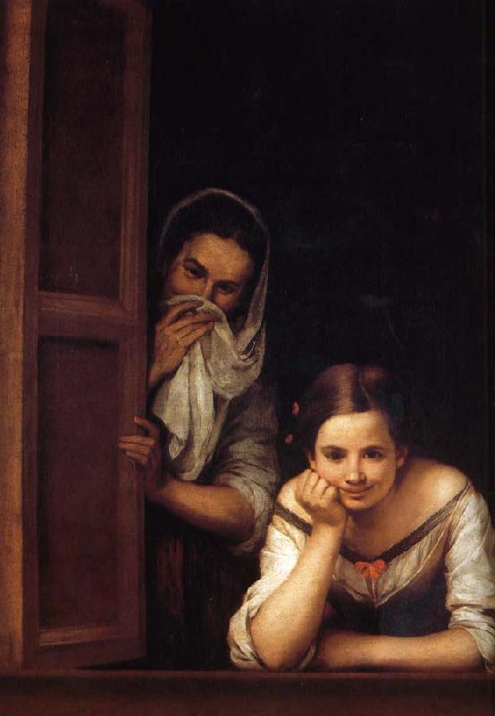 Bartolome Esteban Murillo Window of two women Sweden oil painting art